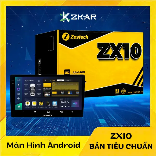 Màn Hình Android Zestech ZX10 | Bản Tiêu Chuẩn