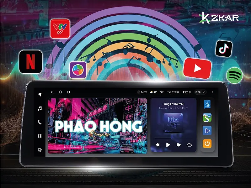 Đáp ứng nhu cầu giải trí xem video, youtube, tv, nghe nhạc