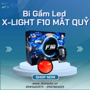 【 Lắp Đặt 】 Độ Đèn Bi Gầm Led X-Light F10 Mắt Quỷ Cho Ô Tô