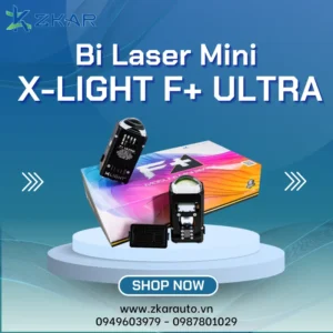 【 Lắp Đặt 】 Độ Đèn Bi Laser Mini X-Light F+ Ultra Cho Ô Tô 1️⃣