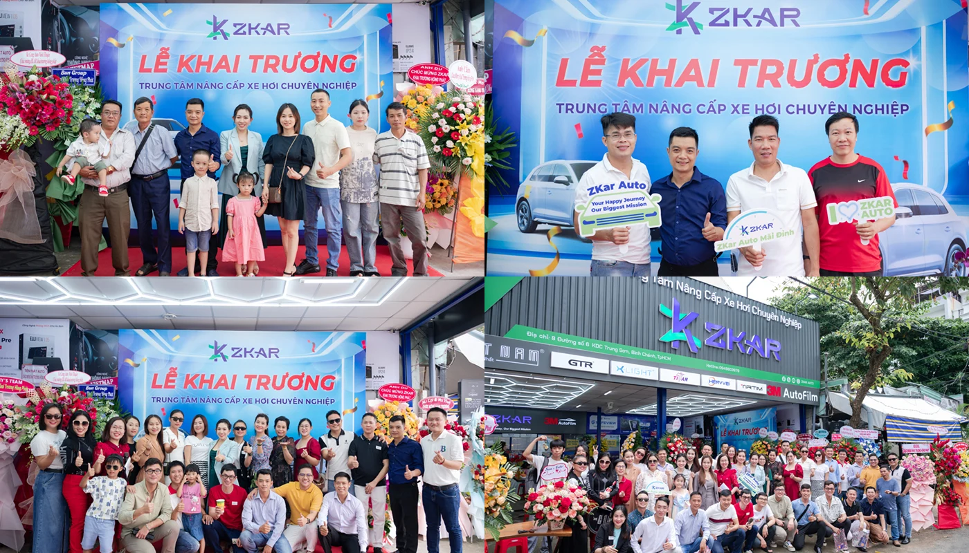 Sự kiện Khai trương Trung tâm Zkar Auto vào ngày 15 tháng 10 năm 2023