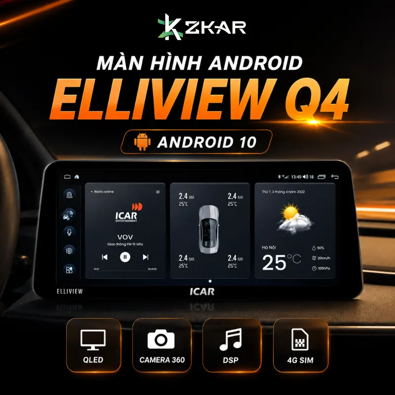 Màn Hình Android Elliview Q4