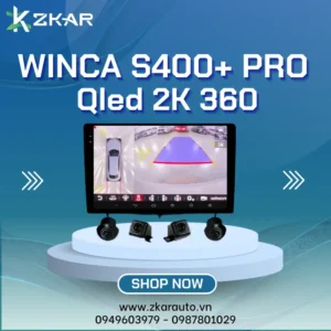 【 Lắp Đặt 】 Màn Hình Android Winca S400+ Pro Camera 360