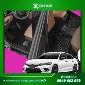 Thảm Lót Sàn KARDO Cho Ô Tô Honda Civic