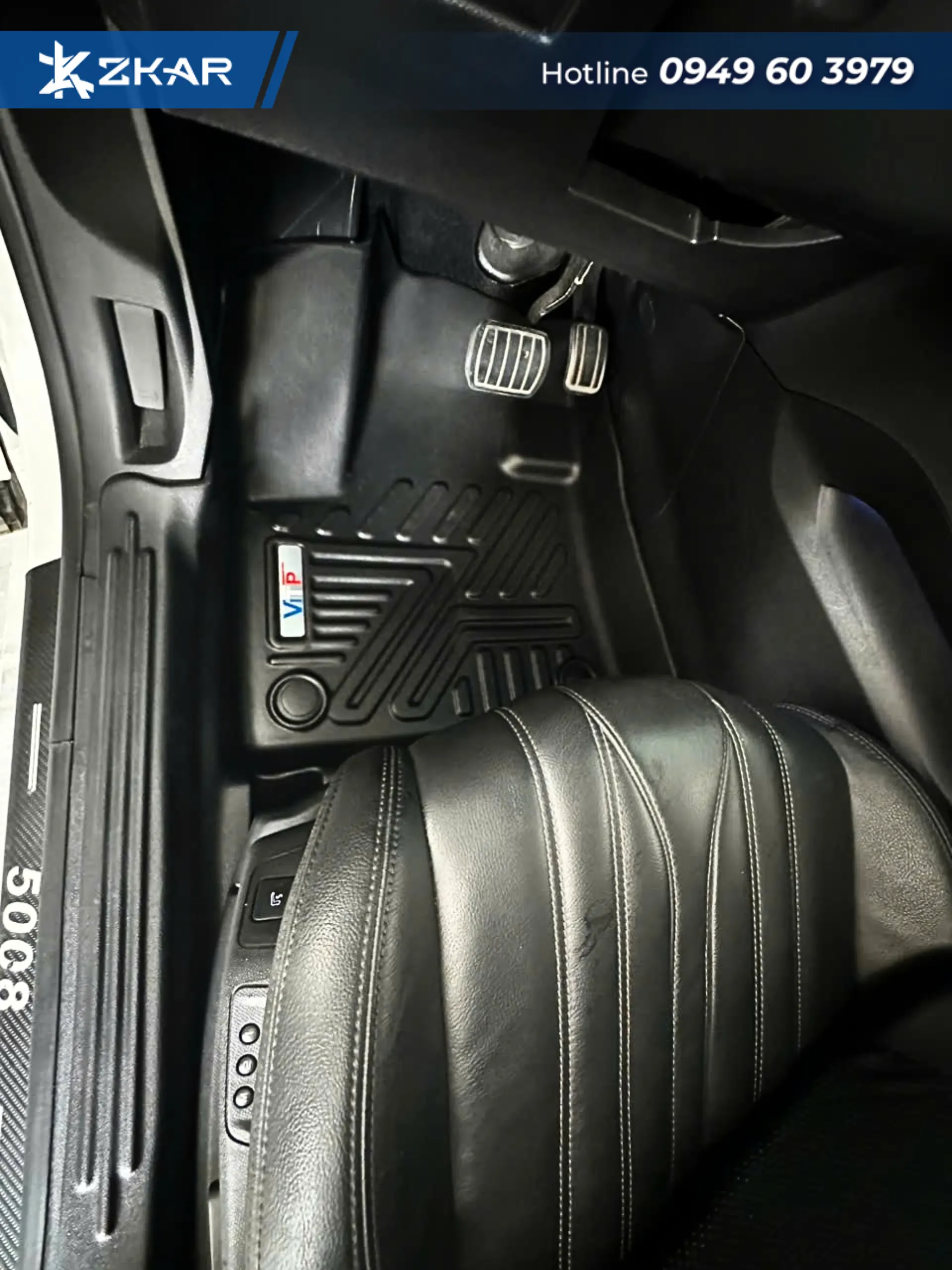 Thảm ViTP ôm khít sàn Peugeot 5008 chính hãng