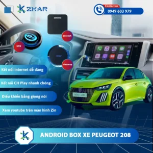 Địa Chỉ Gắn Android Box Xe Peugeot 208 Uy Tín Tại TPHCM