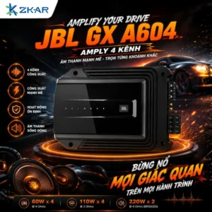 Âm Thanh Amply 4 kênh lắp xe ô tô JBL GX A604