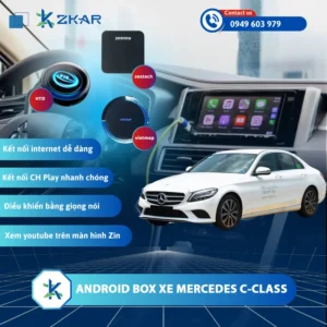 Địa Chỉ Gắn Android Box Xe Mercedes C-Class Uy Tín Tại TPHCM