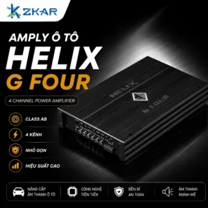 Độ Loa Amply Helix 4 kênh G Four Ô Tô