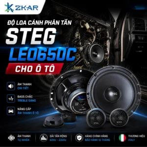 Độ Loa cánh phân tần STEG LEO650C Cho Ô Tô