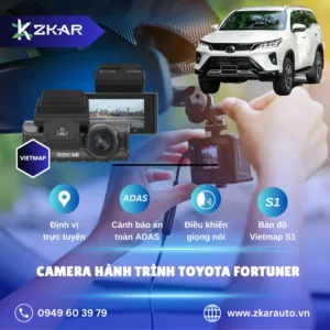 Địa Chỉ Lắp Đặt Camera Hành Trình Ô Tô Toyota Fortuner