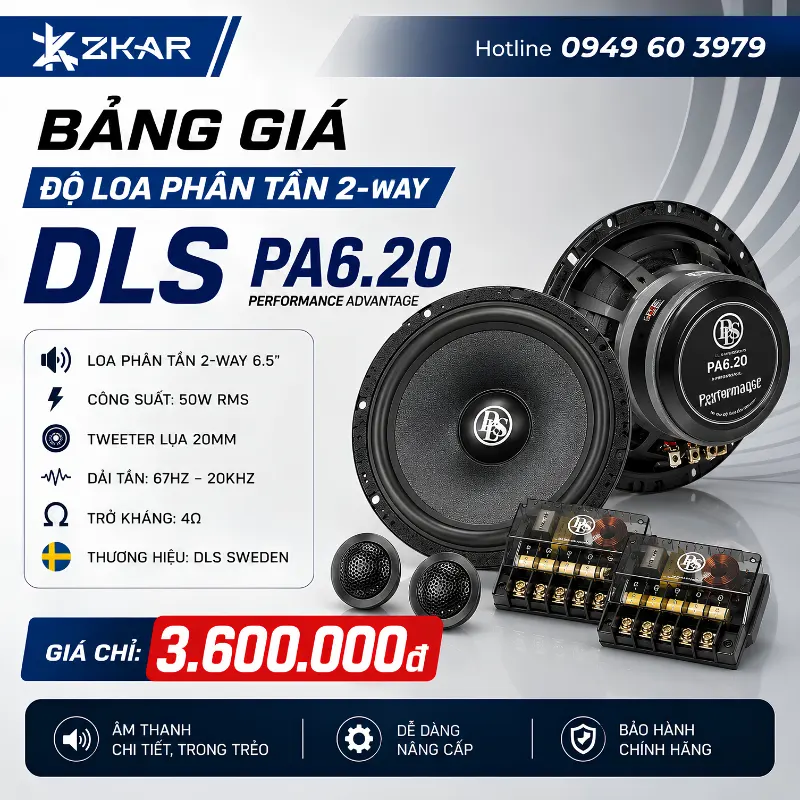 Giá Loa phân tần 2-Way DLS PA6.20