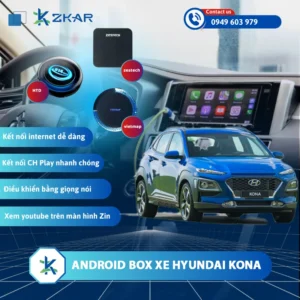 Địa Chỉ Gắn Android Box Xe Hyundai Kona Uy Tín Tại TPHCM