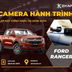 Lắp Camera Hành Trình Ô Tô Xe Ford Ranger