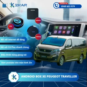 Địa Chỉ Gắn Android Box Xe Peugeot Traveller Uy Tín Tại TPHCM