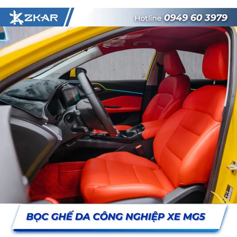 Bọc Ghế Da Công Nghiệp Xe MG5 tại TP.HCM