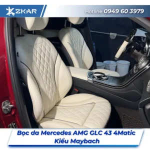 Bọc Ghế Da Nappa Xe Mercedes GLC 43 4Matic Kiểu Maybach Tại TPHCM