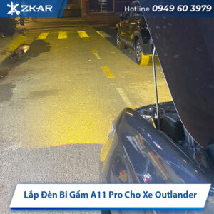 Lắp Đèn Bi Gầm A11 Pro Cho Xe Outlander - Giá 6tr