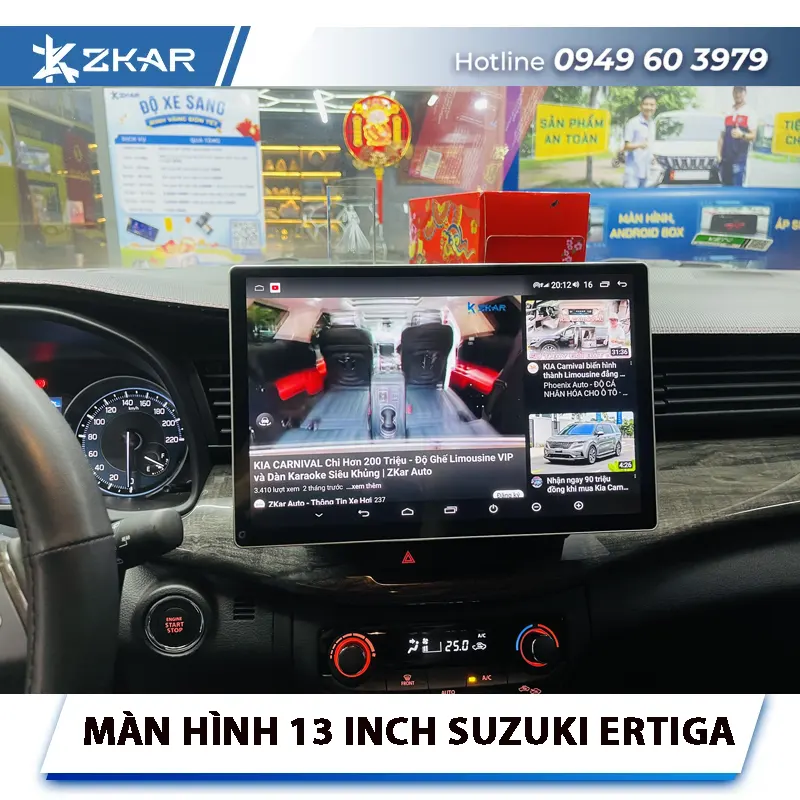 Địa chỉ gắn màn hình android 13 inch cho ô tô Uy Tín Tại TPHCM
