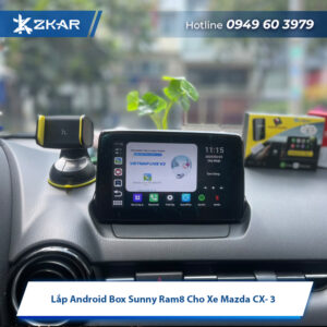 Lắp Android Box Sunny Ram8 Cho Xe Mazda CX-3 - Giá 8tr200