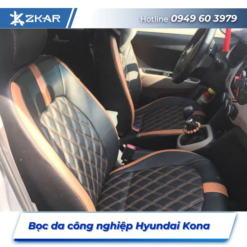 Bọc Ghế Da Công Nghiệp Xe Hyundai Kona tại TPHCM