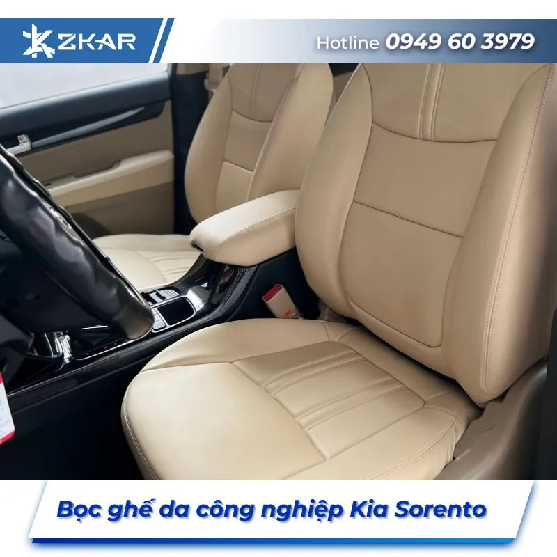 Bọc Ghế Da Công Nghiệp Xe Kia Sorento tại TPHCM