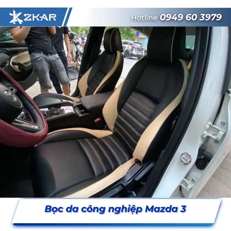 Bọc Ghế Da Công Nghiệp Xe Mazda 3 tại TP.HCM