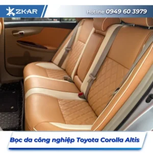 Bọc Ghế Da Công Nghiệp Xe Toyota Corolla Altis tại TPHCM