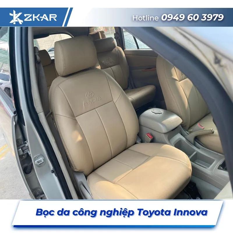 Bọc Ghế Da Công Nghiệp Xe Toyota Innova tại TP.HCM