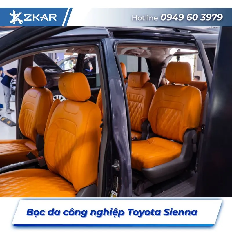 Bọc Ghế Da Công Nghiệp Xe Toyota Sienna tại TPHCM