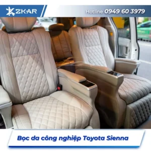 Bọc Ghế Da Công Nghiệp Xe Toyota Sienna tại TPHCM