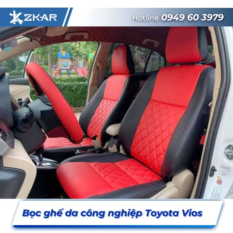 Bọc Ghế Da Công Nghiệp Xe Toyota Vios tại TPHCM