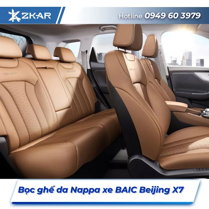 Bọc Ghế Da Nappa Xe BAIC Beijing X7 Tại TPHCM
