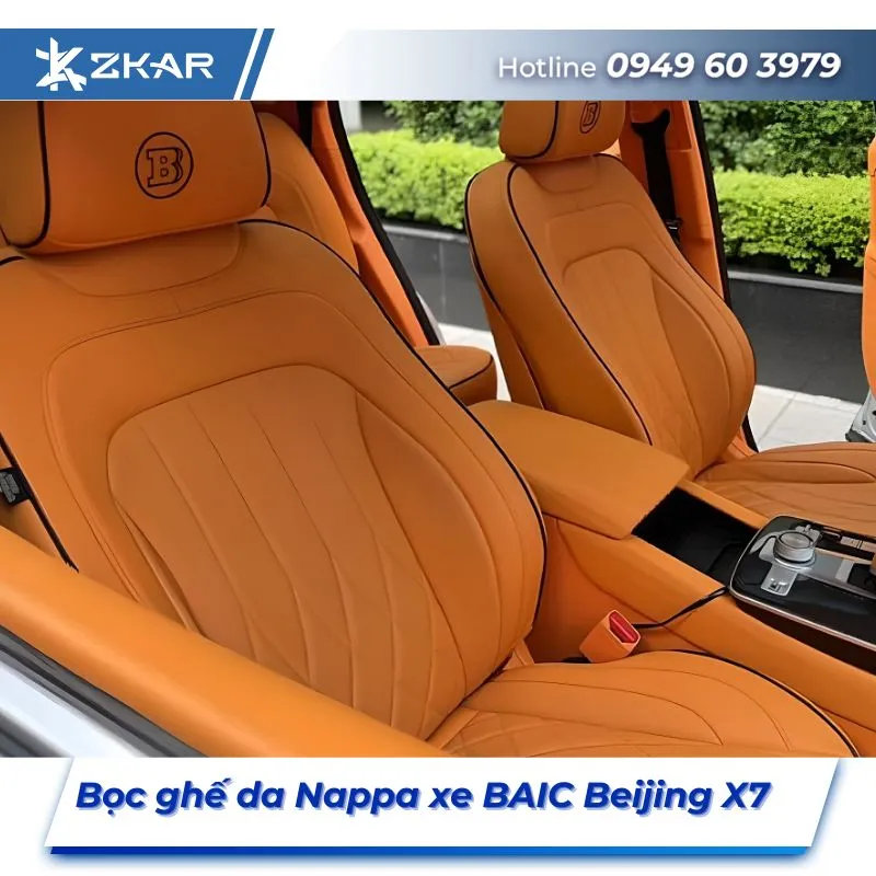 Bọc Ghế Da Nappa Xe BAIC Beijing X7 Tại TPHCM