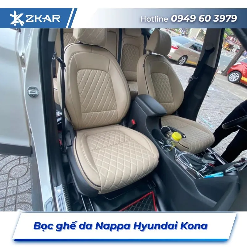 Bọc Ghế Da Nappa Xe Hyundai Kona Tại TPHCM