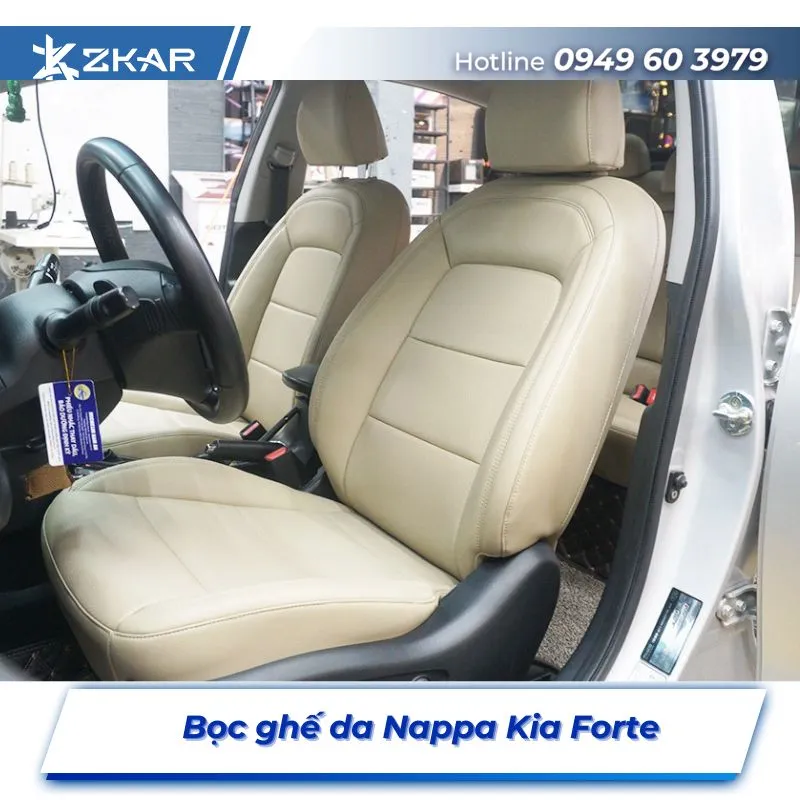 Bọc Ghế Da Nappa Xe Kia Forte Tại TPHCM