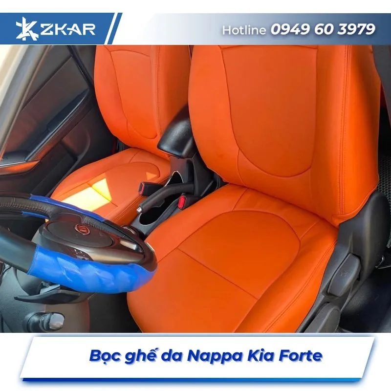 Bọc Ghế Da Nappa Xe Kia Forte Tại TPHCM