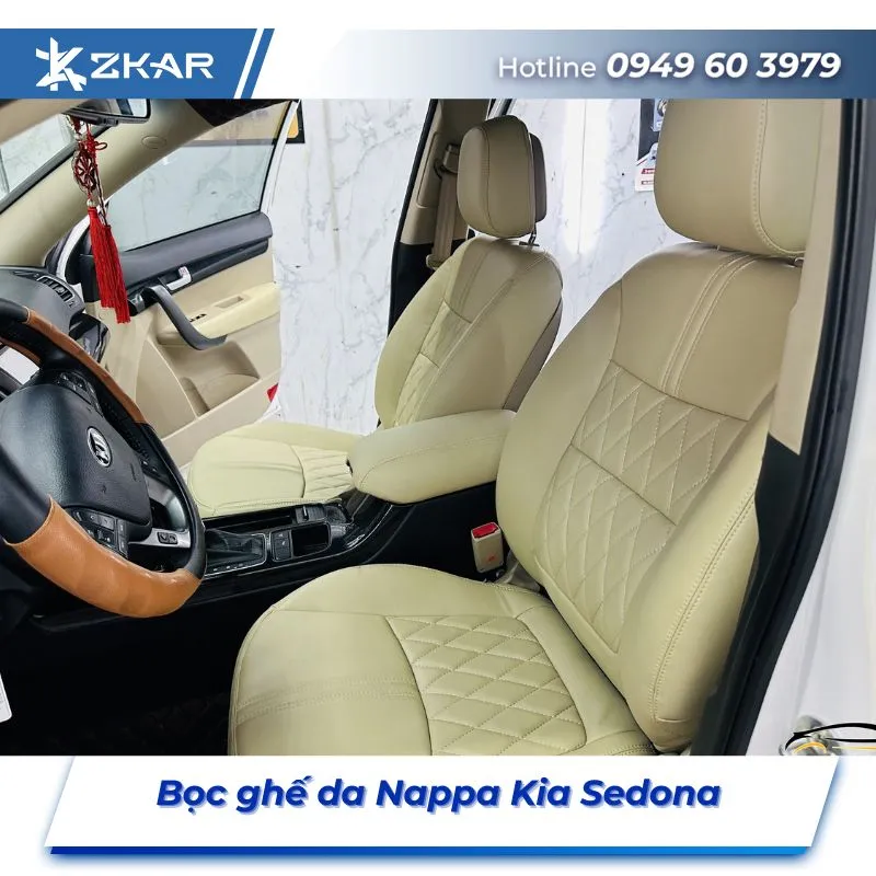 Bọc Ghế Da Nappa Xe Kia Sedona Tại TPHCM