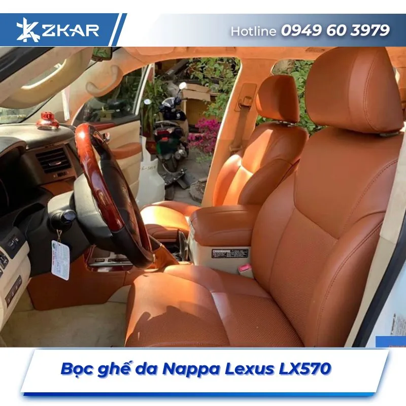 Bọc Ghế Da Nappa Xe Lexus LX570 Tại TPHCM
