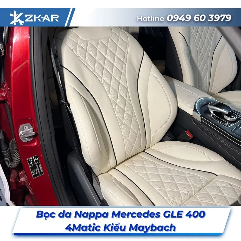 Bọc Ghế Da Nappa Xe Mercedes GLE 400 4Matic Kiểu Maybach Tại TPHCM