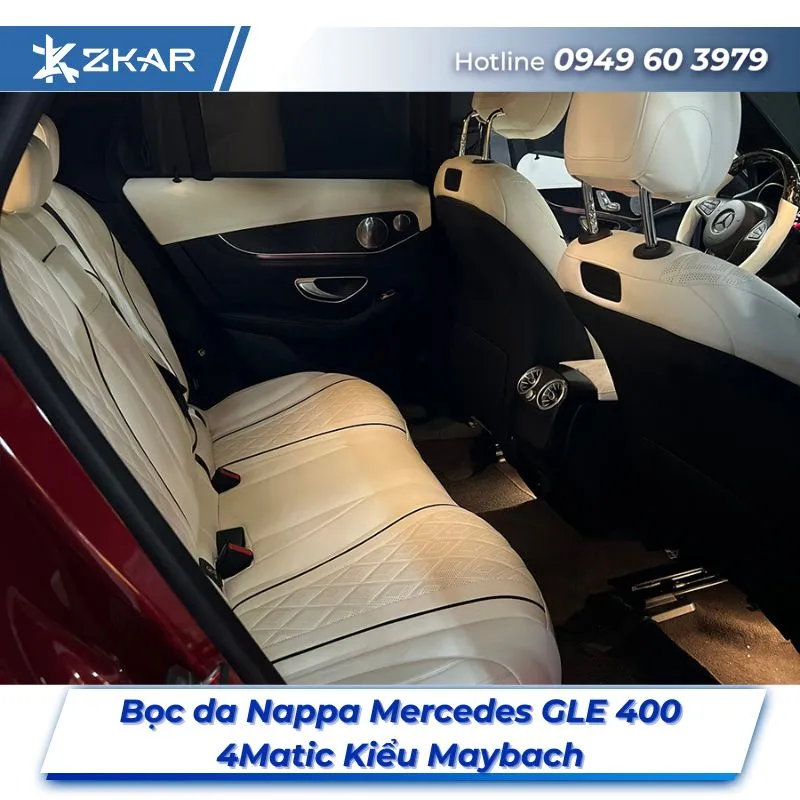 Bọc Ghế Da Nappa Xe Mercedes GLE 400 4Matic Kiểu Maybach Tại TPHCM