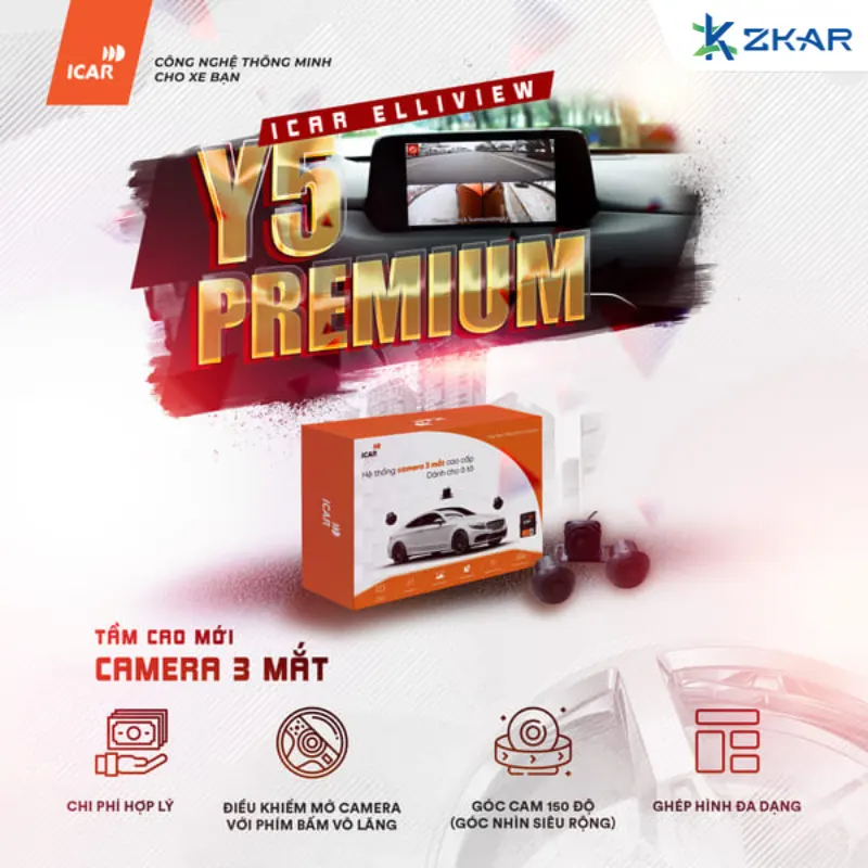 Cam 3 Mắt Icar Y5 Premium Còn Có Tính Năng Hữu Ích