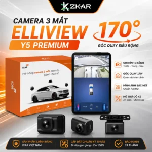 Camera 3 Mắt Icar Elliview Y5 Premium 170 độ