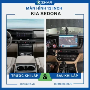 Lắp Màn Hình 13 Inch Xe KIA Sedona Tại TPHCM