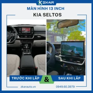 Lắp Màn Hình 13 Inch Xe KIA Seltos Tại TPHCM