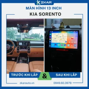 Lắp Màn Hình 13 Inch Xe KIA Sorento Tại TPHCM