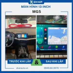 Lắp Màn Hình 13 Inch Xe MG5 Tại TPHCM