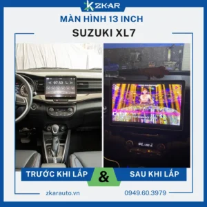 Lắp Màn Hình 13 Inch Xe Suzuki XL7 Tại TPHCM