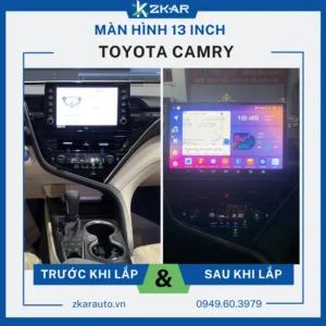 Lắp Màn Hình 13 Inch Xe Toyota Camry Tại TPHCM