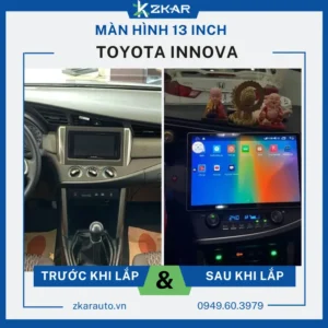 Lắp Màn Hình 13 Inch Xe Toyota Innova Tại TPHCM
